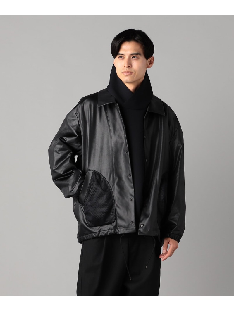 【SALE／40%OFF】β MEN サテン コーチジャケット コムサメン ジャケット・アウター ブルゾン・ジャンパー ブラック カーキグリーン【RBA_E】【送料無料】