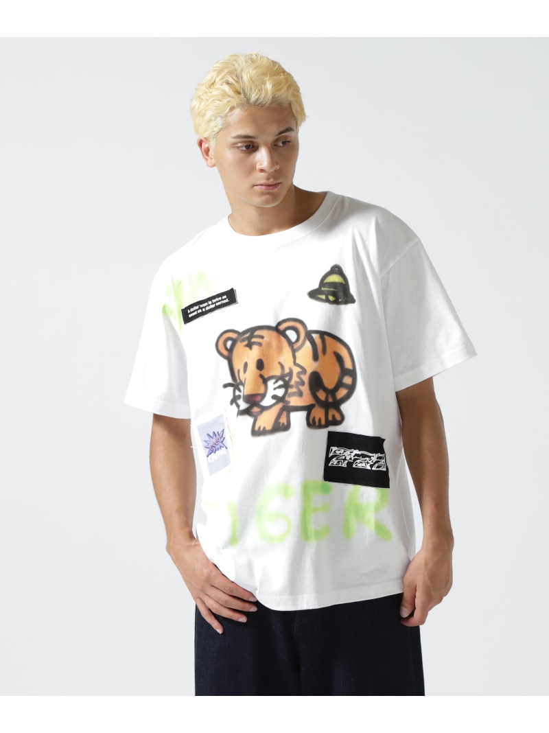 ROYAL FLASH guernika×JUGGLER/ゲルニカ×ジャグラー/TORAPPI Print - Tee ロイヤルフラッシュ トップス カットソー・Tシャツ ホワイト【送料無料】