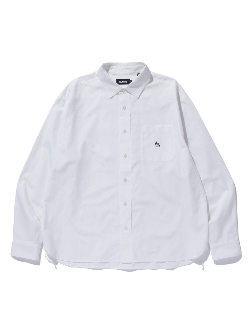 XLARGE OXFORD SHIRT エクストララージ トップス プルオーバー・トップ 白いこと 青色【貨物輸送無料】