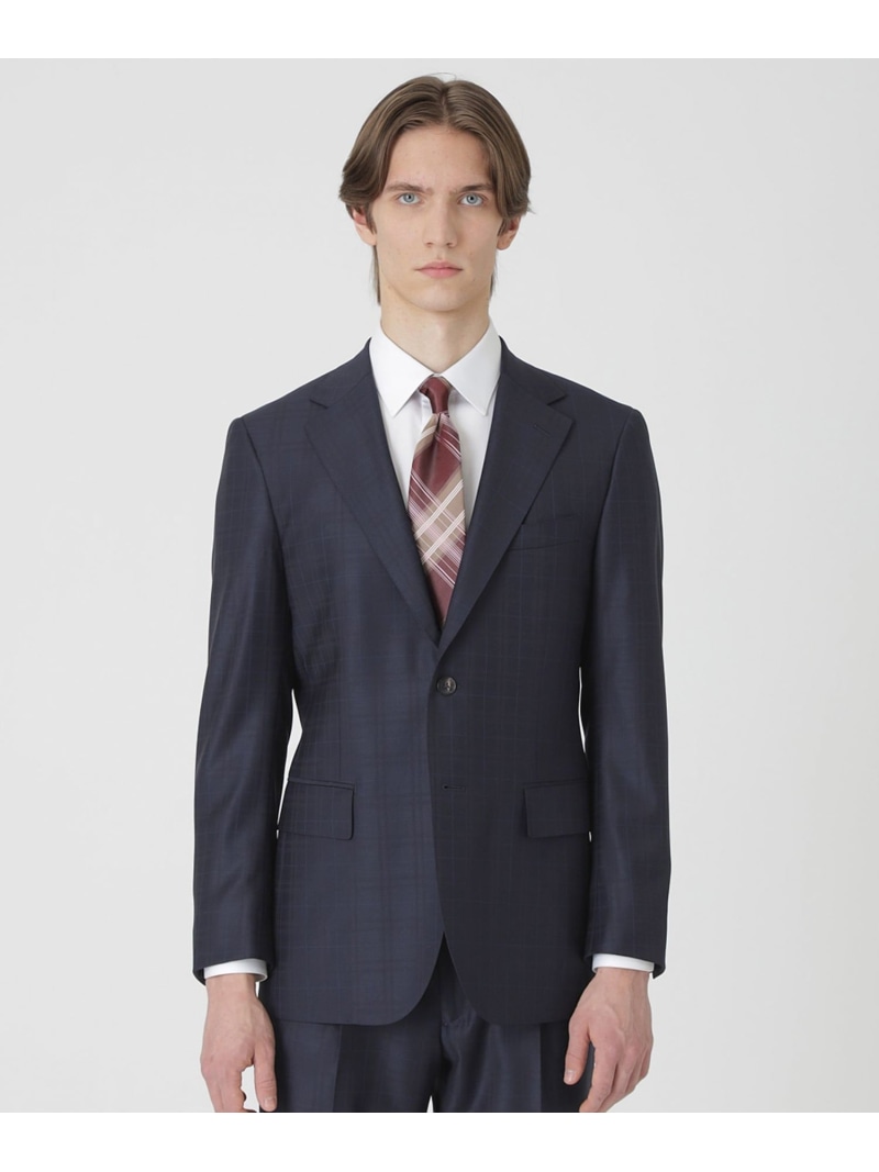 BLACK LABEL CRESTBRIDGE 【一部店舗限定】LORO PIANAネイビーマルチカラーチェックスーツ ブルーレーベル / ブラックレーベル・クレストブリッジ スーツ・フォーマル セットアップスーツ ネイビー【送料無料】