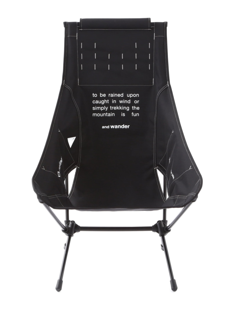 and wander Helinox × and wander folding chair two アンドワンダー 運動競技・アウトドア備品 アウトドア・レジャー・キャンプ備品 黒いこと【貨物輸送無料】