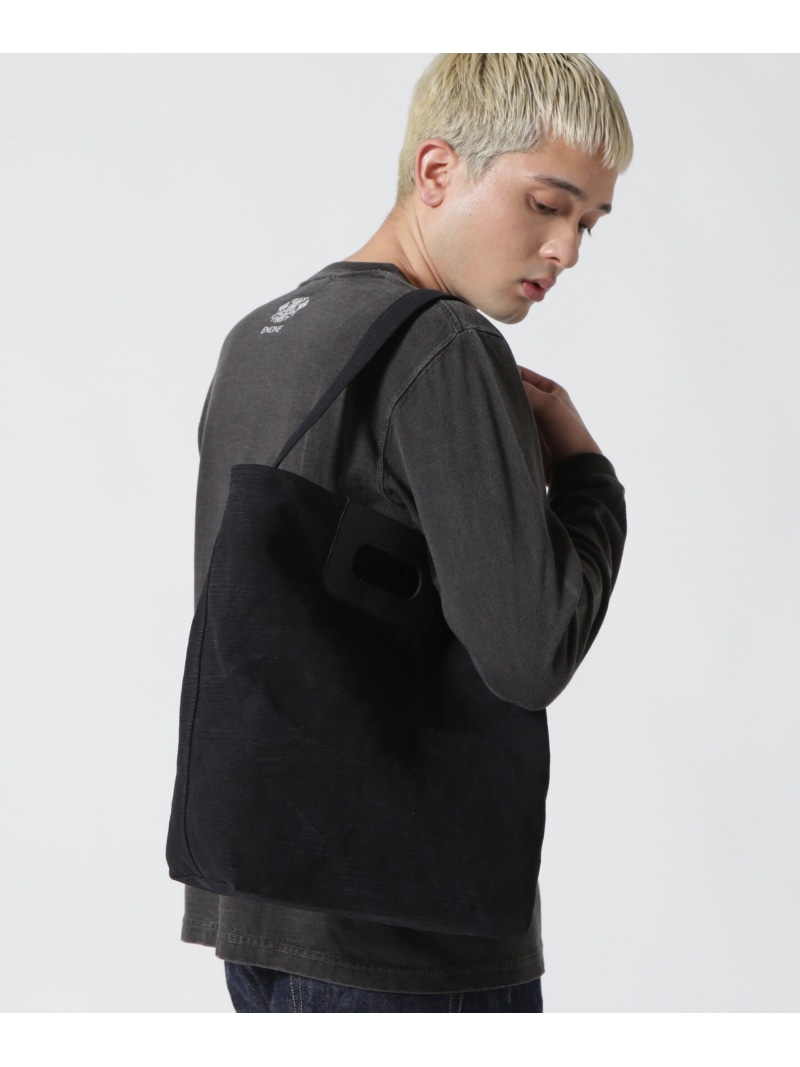 B'2nd SLOW(スロウ) truck 2way tote bag S 300S122J ビーセカンド バッグ その他のバッグ ブラック ホワイト【送料無料】
