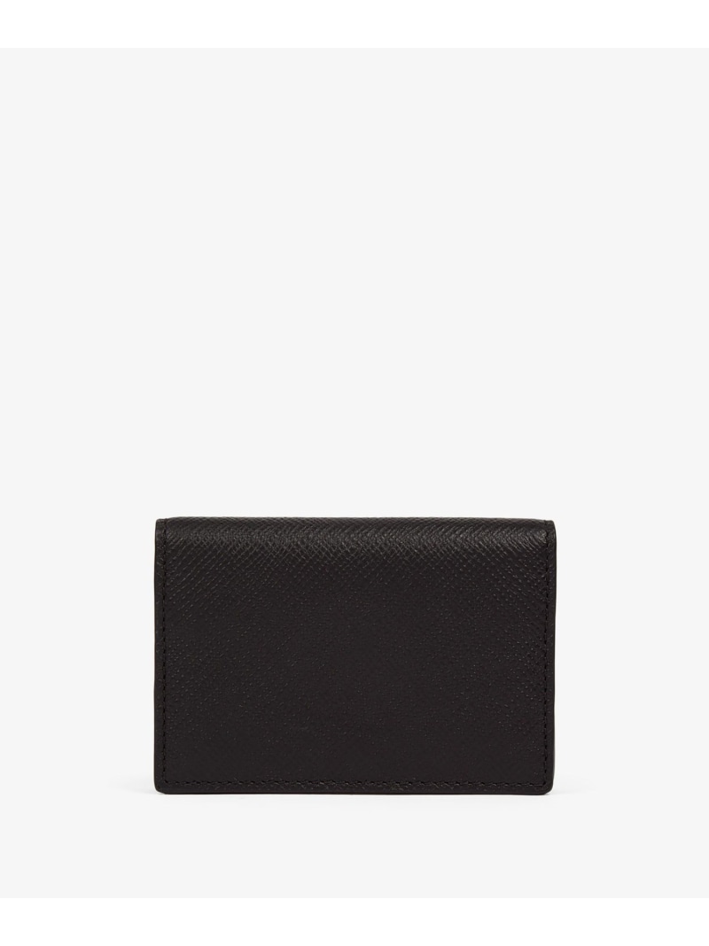SMYTHSON Panama Folded Card Case With Snap Closure スマイソン 財布・ポーチ・ケース 名刺入れ・カードケース ブラック【送料無料】