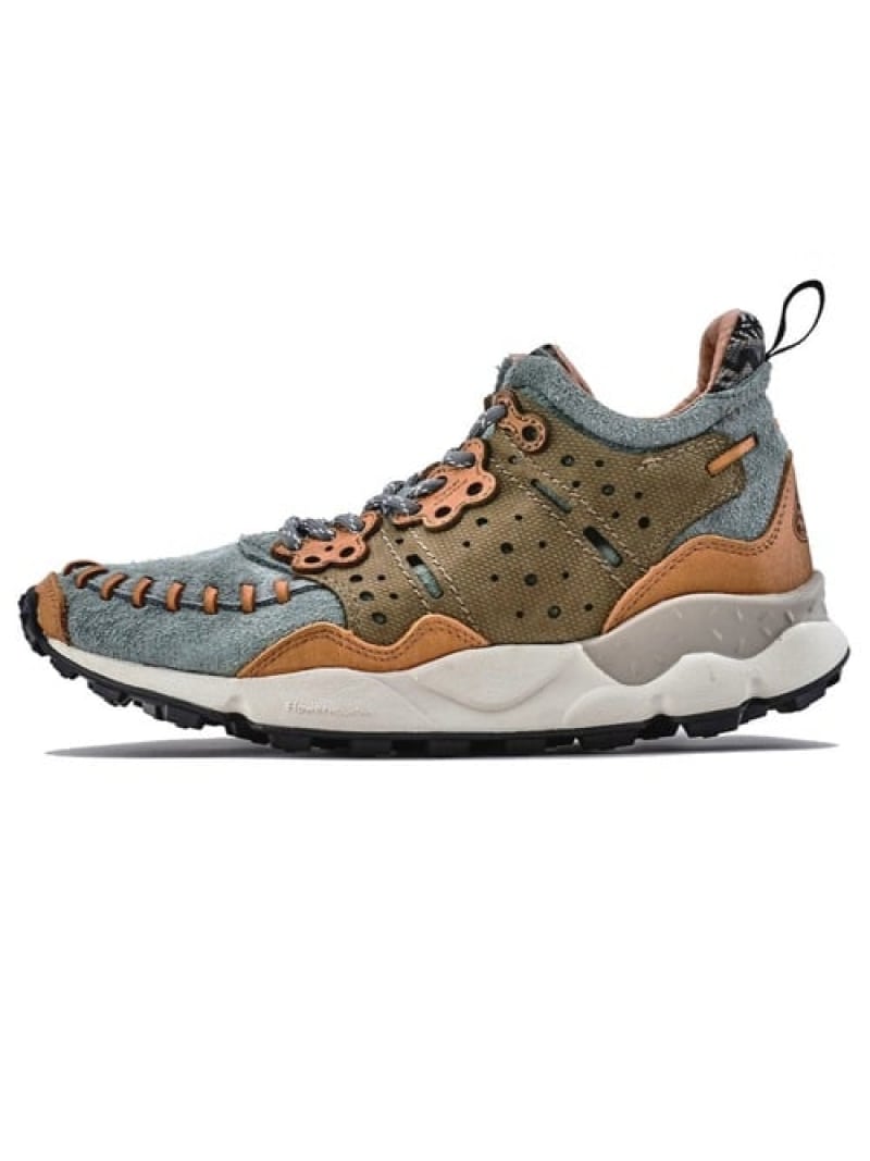 GSC GOODS & SHOES SELECT FLOWER MOUNTAIN/フラワーマウンテン MUSTARD WALNUT (MENS/WOMENS) ゴースローキャラバン シューズ・靴 スニーカー グレー ベージュ【送料無料】｜ Fashion Men