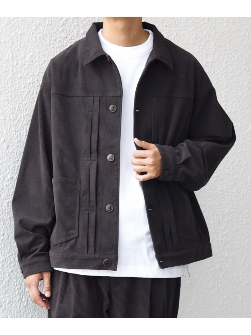 【SALE／40%OFF】SHIPS any SHIPS any:＜洗濯機可能＞SOLOTEX(R) コーデュロイ トラック ブルゾン(セットアップ対応)◇ シップス ジャケット・アウター ブルゾン・ジャンパー ホワイト ブラウン ブラック グレー【RBA_E】【送料無料】