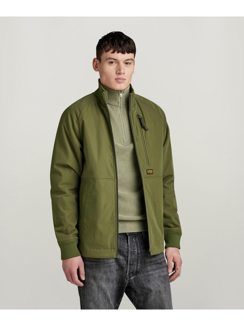 【SALE／30%OFF】G-Star RAW 【堅苦しさ販売店】TRACK OVERSHIRT/トラックオーバーシャツ/ジャージトップス ジースターロゥ ジャケット・アウター 上衣・前掛け カーキ緑であること【RBA_E】【貨物輸送無料】