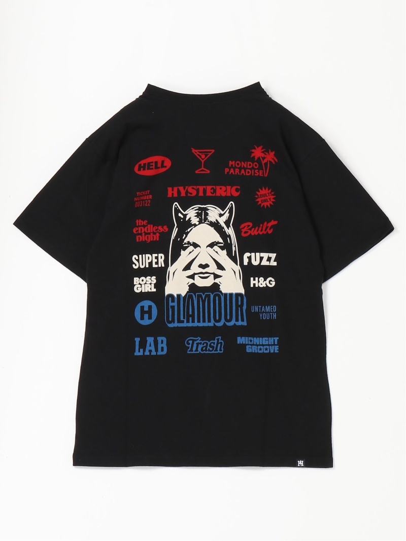 Hysteric Glamour M Mondo Paradise Tシャツ ヒステリックグラマー カットソー Tシャツ ブラック ホワイト 送料無料 Madohora Pl