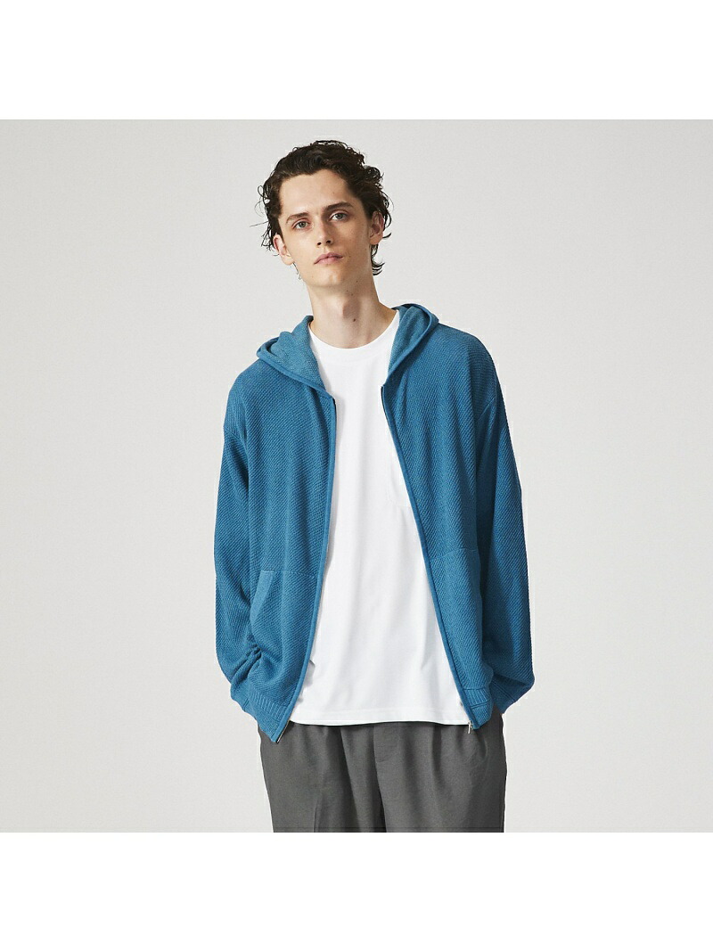 【SALE/40%OFF】ABAHOUSE LASTWORD 【ハイツイスト】メッシュニット シアーパーカー/カーディガン アバハウス トップス パーカー・フーディー ネイビー ベージュ ブルー ホワイト【RBA_E】【送料無料】| Fashion Men