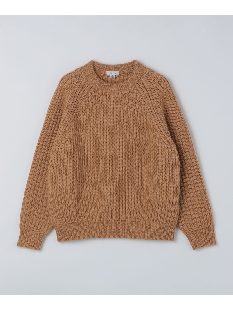 【SALE／30%OFF】SHIPS MEN tone: FISHERMAN SWEATER シップス トップス ニット レッド ブラウン グレー【RBA_E】【送料無料】