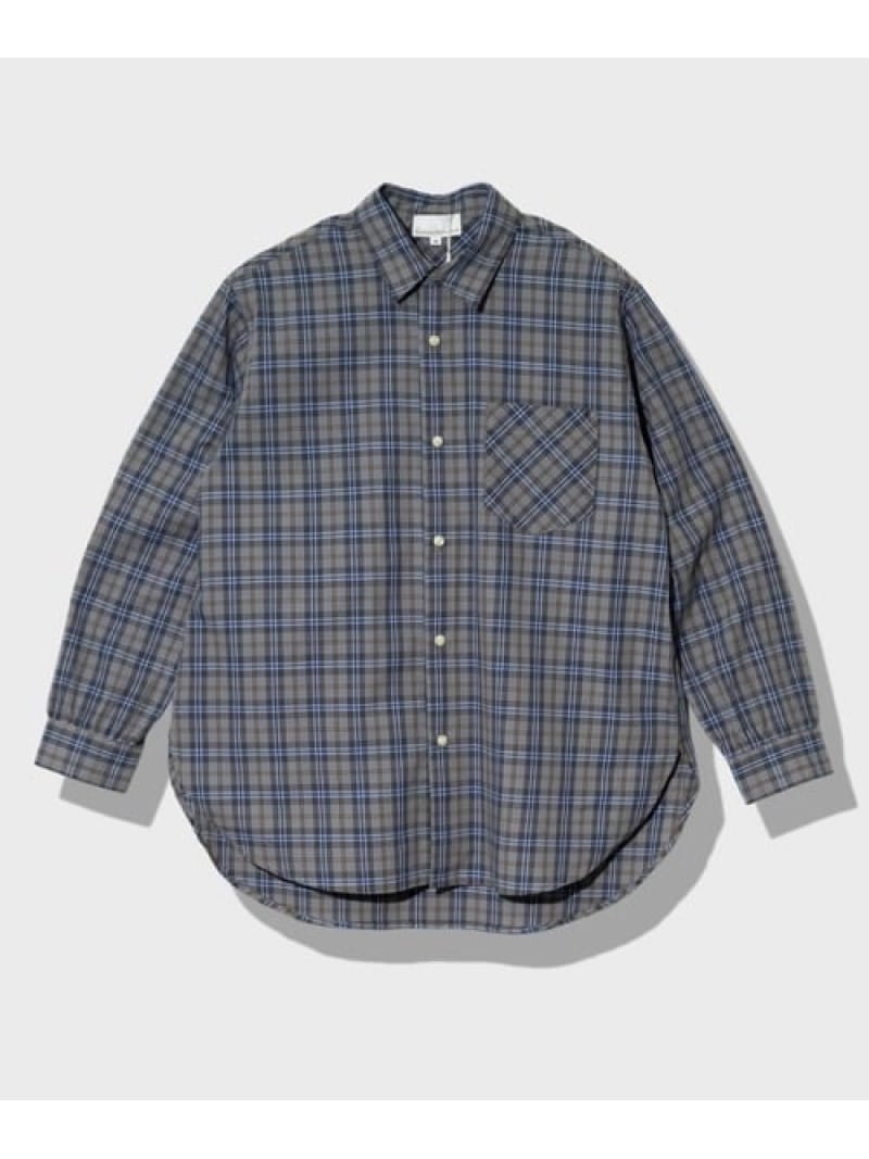 GSC MENS SELECT Universal Style Wear/ユニバーサルスタイルウェア Plaid shirt (MENS) ゴースローキャラバン トップス シャツ・ブラウス ベージュ ブラック グレー ブラウン【送料無料】
