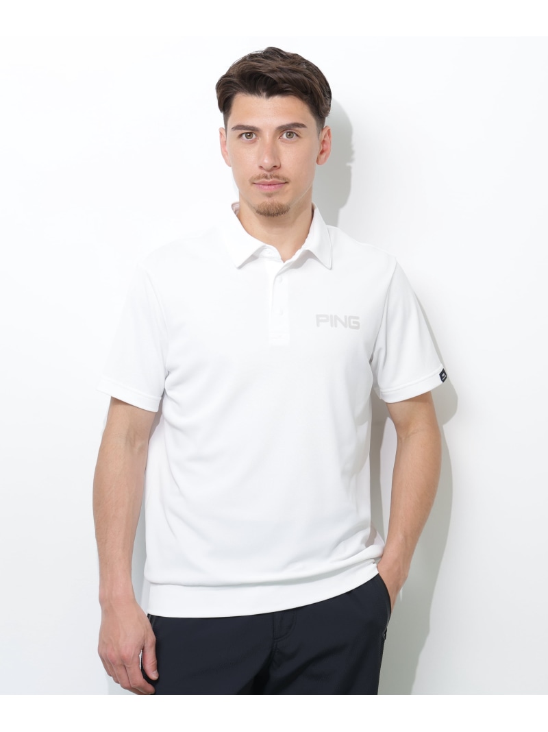 PING APPAREL PING SUPER SHELTER05タックアウト半袖カノコポロシャツ＜PERFORMANCE＞(MENS) ピン 御召しもの トップス スポーツシャツ 白いこと 黒いこと【貨物輸送無料】