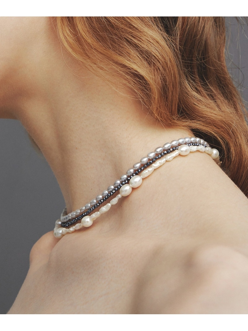 les bon bon les bon bon/permanent pearl choker パーマネントパールチョーカー BOB578 セットアップ七つ 付属物・ウオッチ チョー鉄道車両 白いこと【貨物輸送無料】