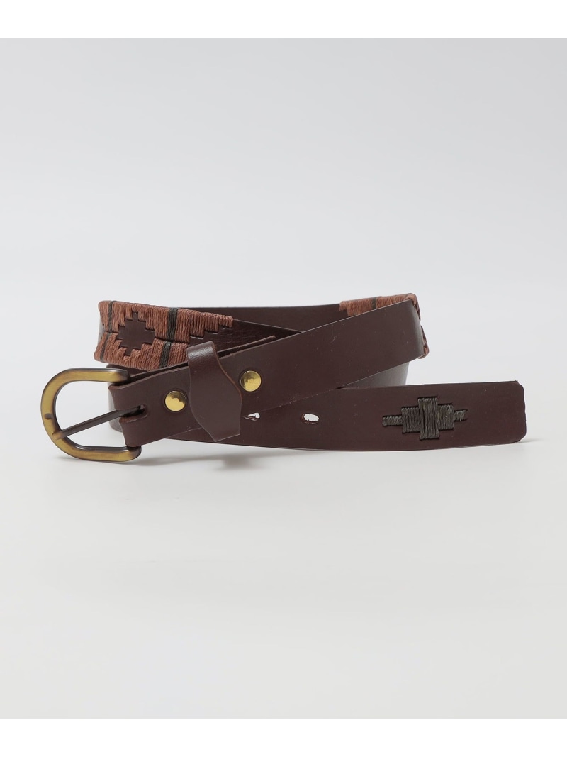 SHIPS MEN MAISON GAUCHOS: WESTERN 3SHOTS シップス ファッション雑貨 ベルト ブラウン ブラック【送料無料】