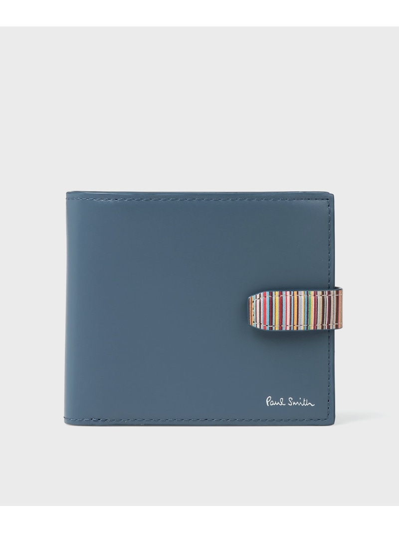 Paul Smith 【公式】シグネチャーストライプタブ札入れ ポール・スミス　アウトレット 財布・ポーチ・ケース 財布 ブルー ブラック ブラウン【送料無料】｜ Fashion Men