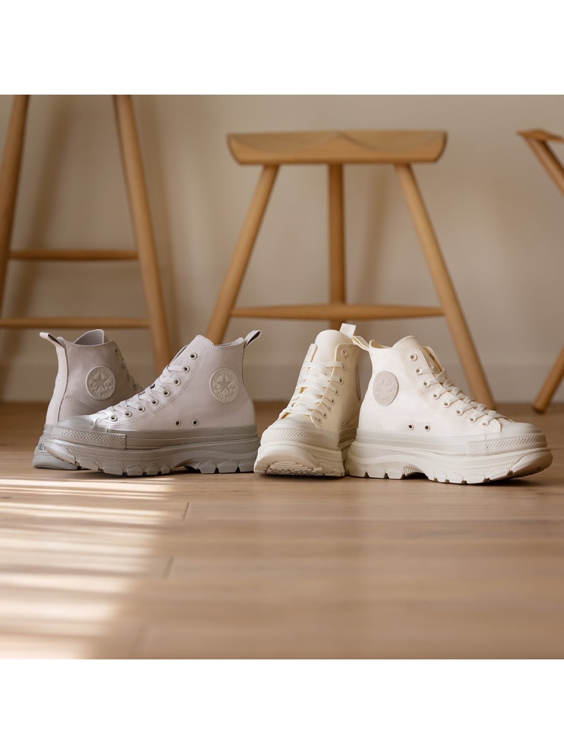 CONVERSE 【公式】オールスター (R) トレックウエーブ HI 厚底 ハイカット コンバース シューズ・靴 スニーカー ホワイト グレー【送料無料】