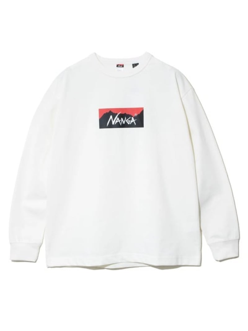 GSC MENS SELECT NANGA/ナンガ ECO HYBRID BOX LOGO L/S TEE (MENS) ゴースローキャラバン トップス カットソー・Tシャツ ホワイト ブラック ピンク【送料無料】