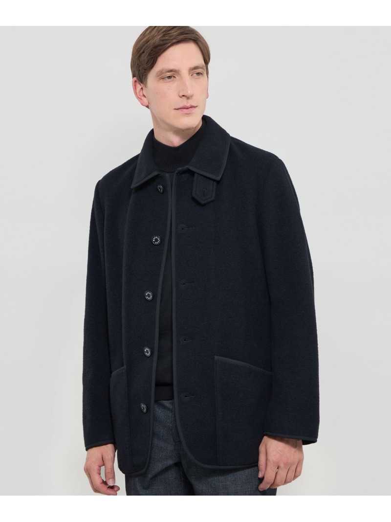 【SALE／40%OFF】MACKINTOSH LONDON 【WATSON】ライトジャージーブルゾン マッキントッシュ ロンドン ジャケット・アウター ブルゾン・ジャンパー ネイビー ブラウン【RBA_E】【送料無料】