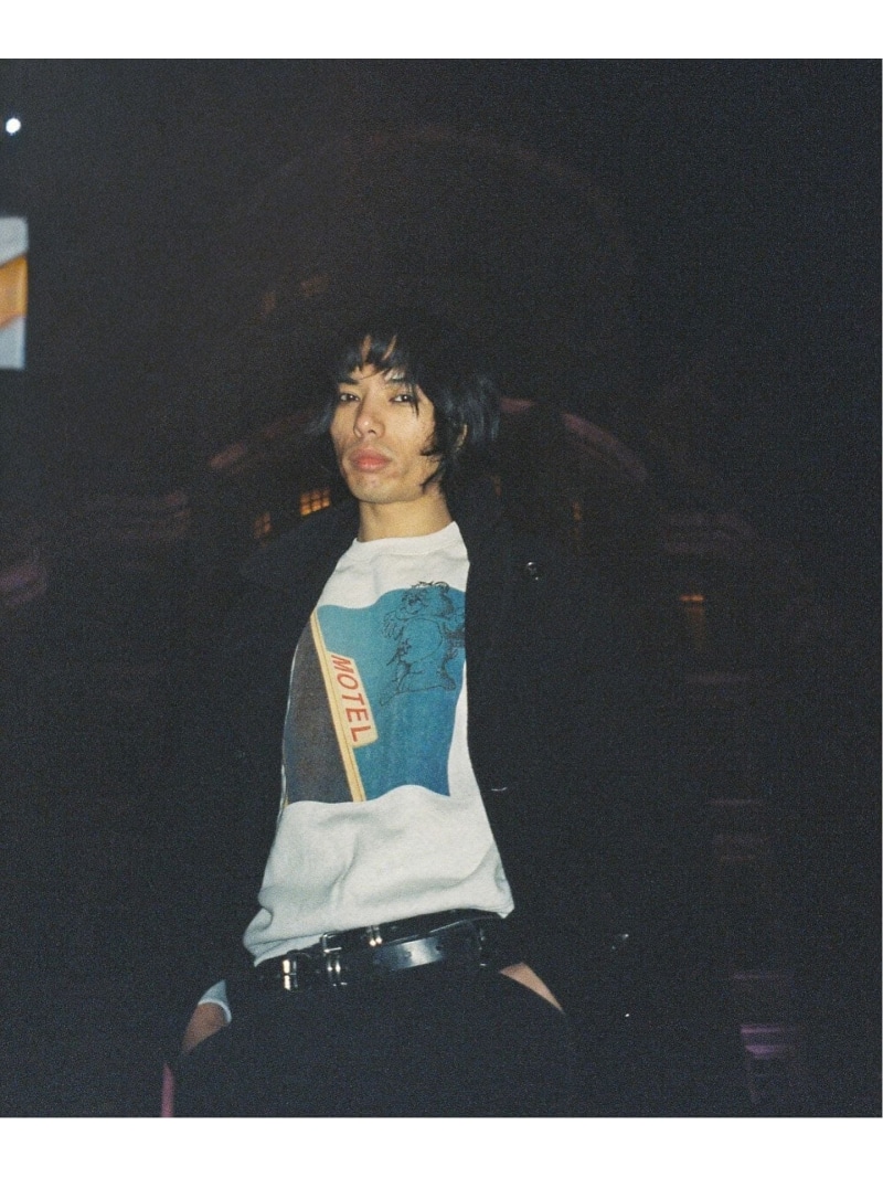 417 EDIFICE UK ARTIST PROJECT【T-BONE】PHOTO SWEAT P/O フォーワンセブン エディフィス トップス スウェット・トレーナー グレー【送料無料】