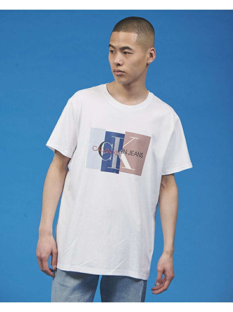 calvin klein box logo t shirt