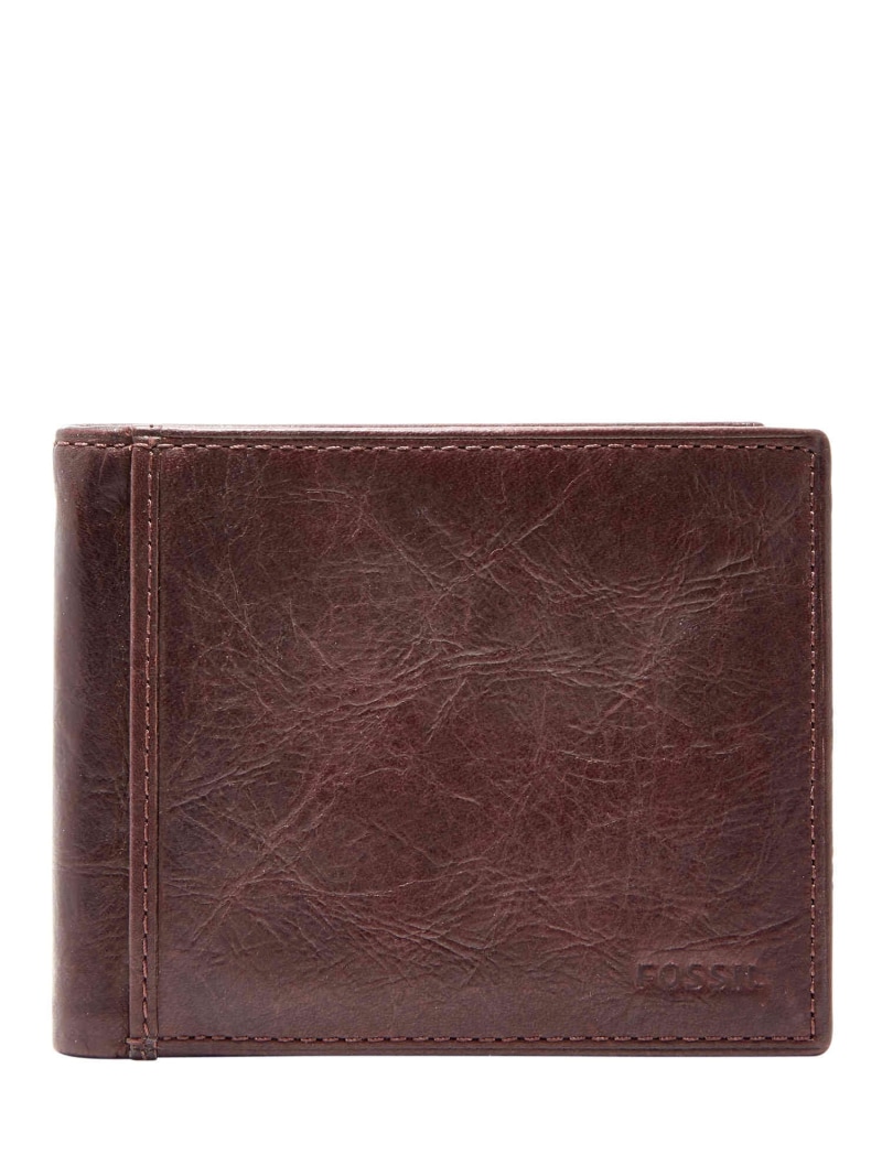 FOSSIL フォッシル 二つ折り紙入れ メンズ なめし革 赤銅色  ML3784200 フォッシル 紙入れ・合切袋・入れもの 紙入れ 赤銅色【貨物輸送無料】