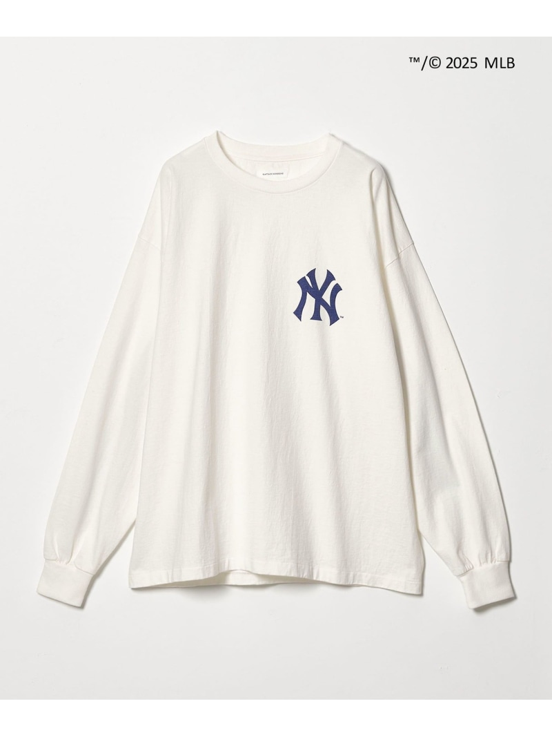 【SALE/30%OFF】BEAUTY&YOUTH UNITED ARROWS <KAPTAIN SUNSHINE>New York Yankees LOGO WEST COAST LONG-SLEEVE/カットソー ユナイテッドアローズ アウトレット トップス カットソー・Tシャツ ホワイト【RBA_E】【送料無料】| Fashion Men