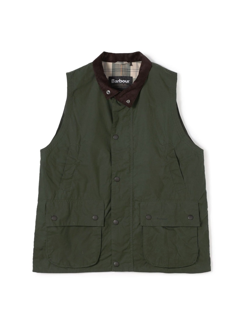 【SALE／40%OFF】TOMORROWLAND BUYING WEAR Barbour Westmorland ノンワックス コットンベスト トゥモローランド トップス ベスト・ジレ グリーン ブラウン【RBA_E】【送料無料】