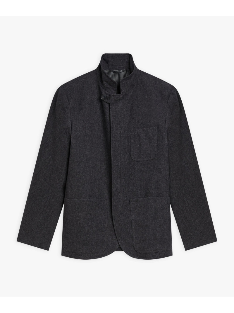 【SALE／55%OFF】agnes b. HOMME コットン スタンドカラー 長袖 ジャケット "Zippee" アニエスベー ジャケット・アウター テーラードジャケット・ブレザー グレー【RBA_E】【送料無料】｜ Fashion Men