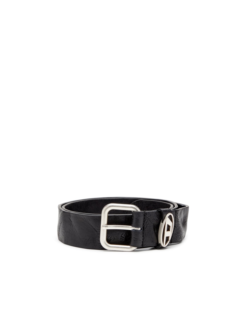 DIESEL メンズ なめし革胴締め B-1DR OVAL D LOOP ディーゼル 流行り物雑貨 胴締め 黒いこと 赤銅色【貨物輸送無料】