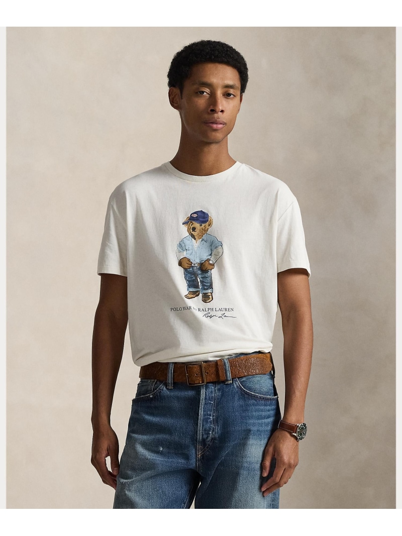 POLO RALPH LAUREN クラシック フィット Polo ベア ジャージー Tシャツ ラルフローレン トップス カットソー・Tシャツ ホワイト【送料無料】
