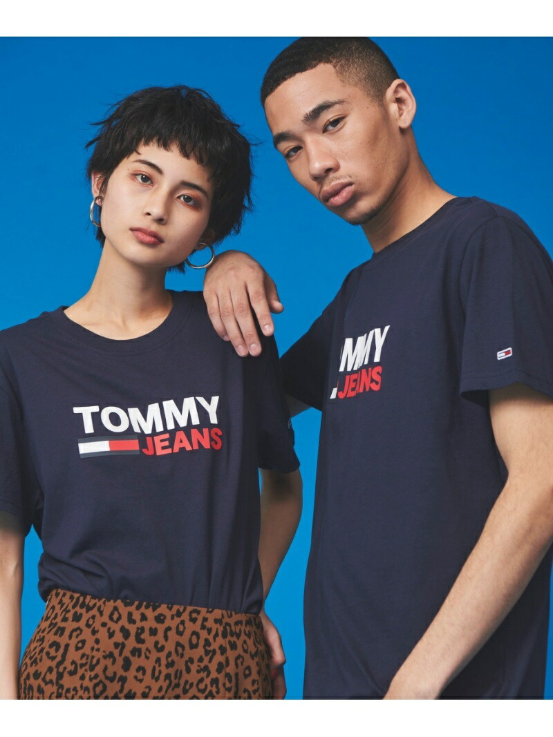 tommy hilfiger logo t shirt navy