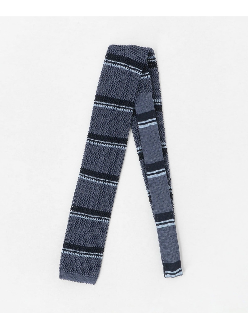 UNITED ARROWS green label relaxing ＜Bleck＞6.5cm ニット ボーダー ネクタイ ユナイテッドアローズ グリーンレーベルリラクシング スーツ・フォーマル ネクタイ・蝶ネクタイ ネイビー ブラウン ベージュ【送料無料】 8,030円
