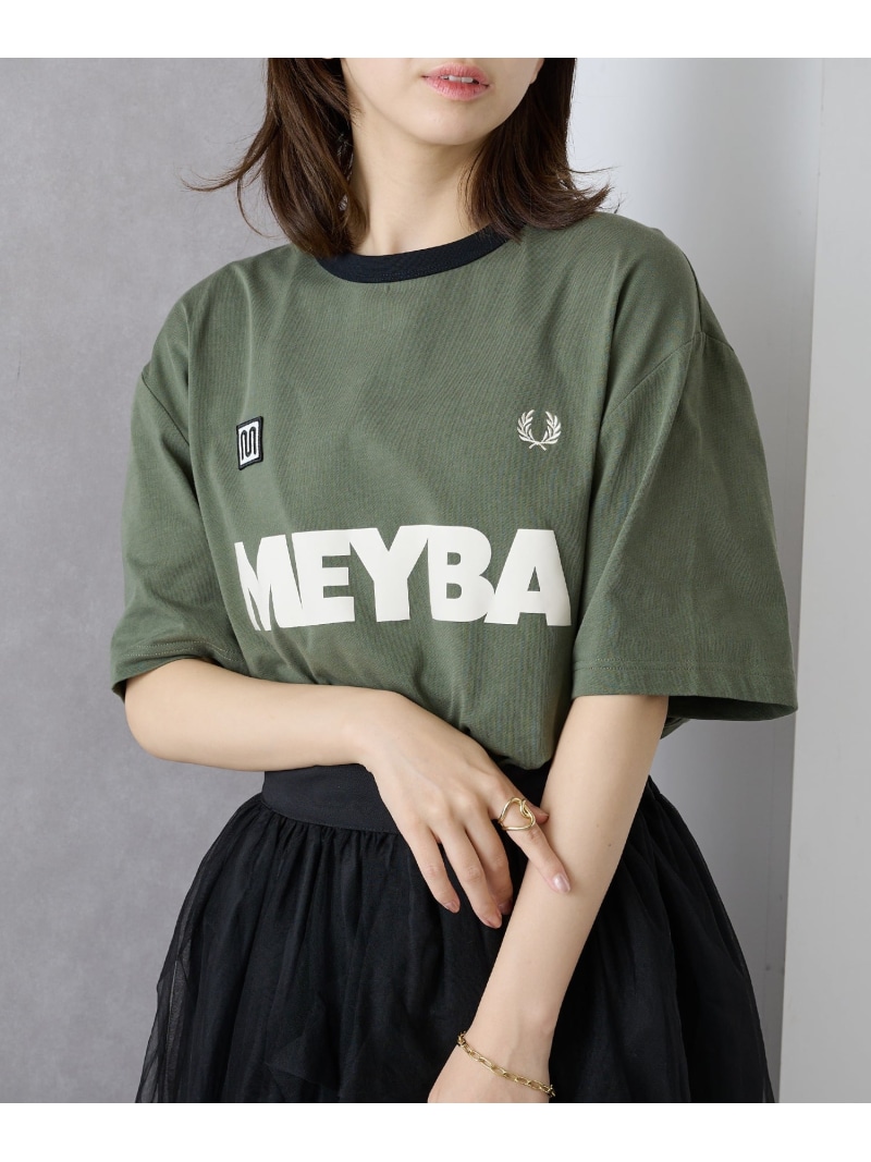 FRED PERRY FRED PERRY/MEYBA RINGER T-SHIRT フレッドペリー リンガープルオーバー 競り合いプルオーバー テープ時刻表 トップス カットソー・プルオーバー【貨物輸送無料】