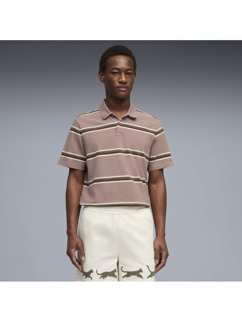 PUMA メンズ ゴルフ PUMA x GUMTREE GOLF \u0026 NATURE CLUB 半袖 スポーツシャツ PUMA X GGNC Polo ピューマ トップス スポーツシャツ【貨物輸送無料】
