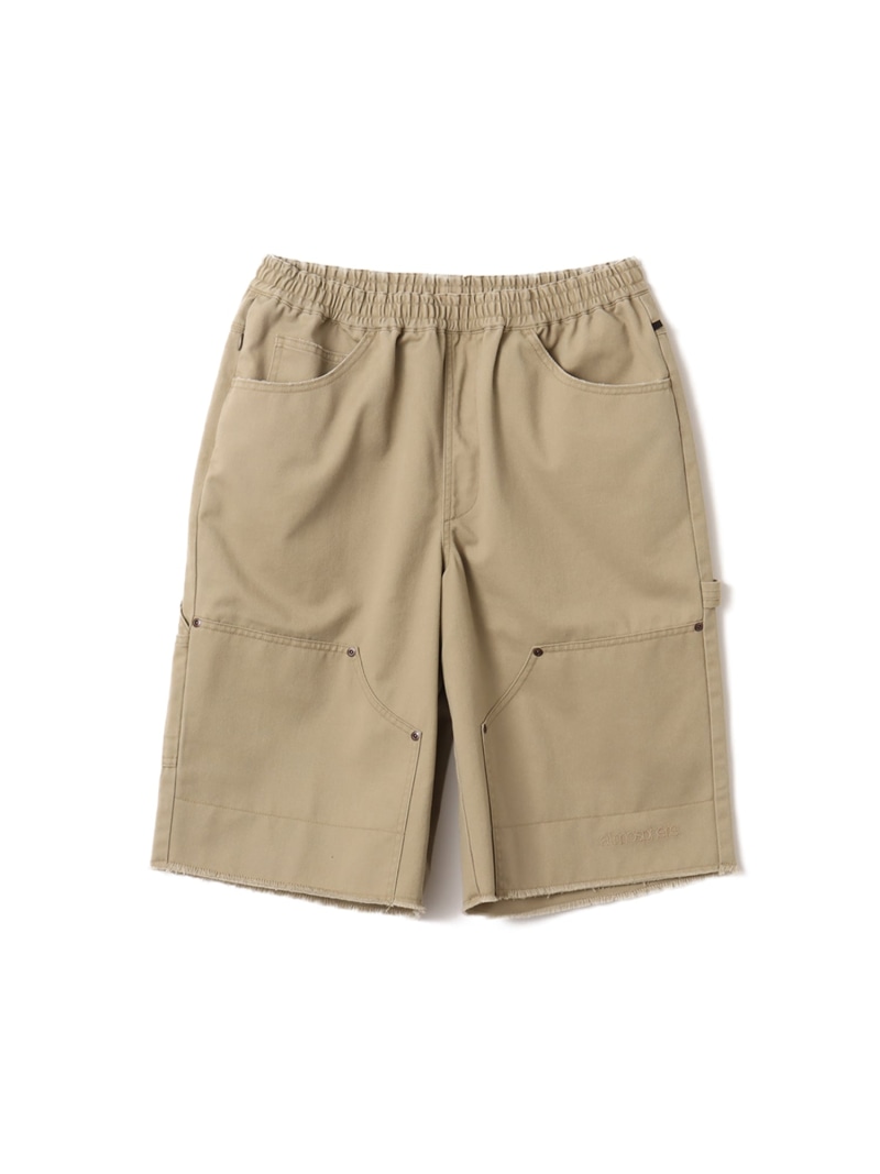 【SALE/35%OFF】atmos Dickies x atmos EASY DOUBLE KNEE PAINTER SHORTS BEIGE アトモス パンツ その他のパンツ ベージュ【RBA_E】【送料無料】| Fashion Men