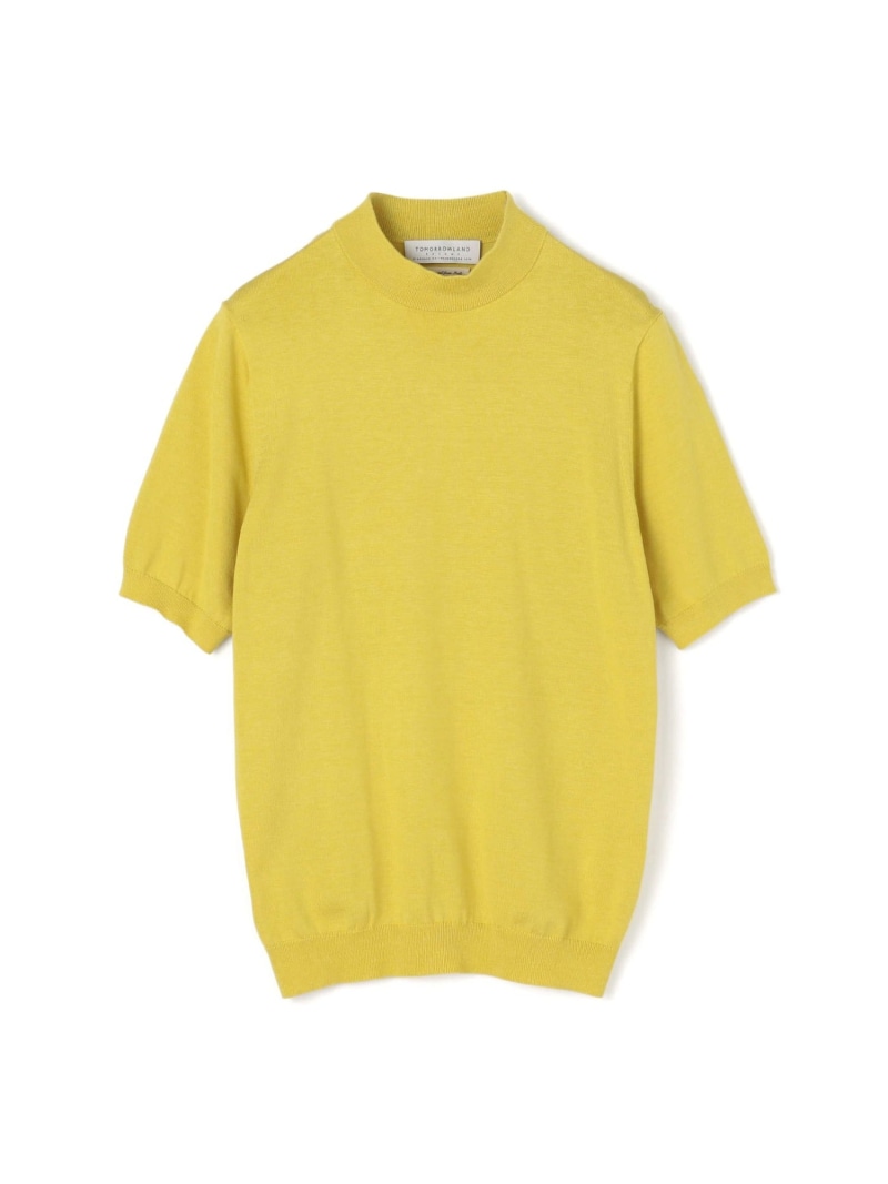【SALE／50%OFF】TOMORROWLAND MEN シルクコットン モックネックプルオーバー SESIA トゥモローランド トップス ニット ホワイト ブラック ブルー ネイビー イエロー グレー【RBA_E】【送料無料】