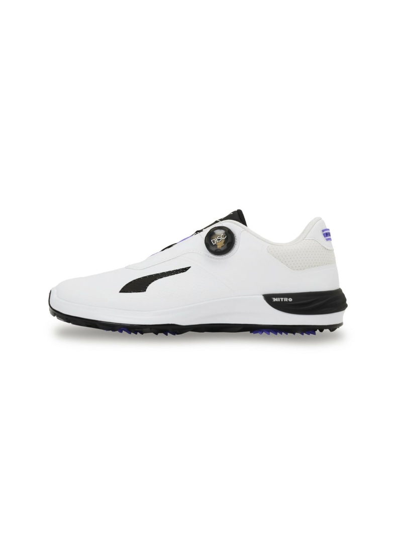 【SALE／30%OFF】PUMA メンズ ゴルフ パワーアセンド ニトロ レコード盤 スパイク受け答え シューズ ピューマ シューズ・靴 スニーカー 白いこと【RBA_E】【貨物輸送無料】