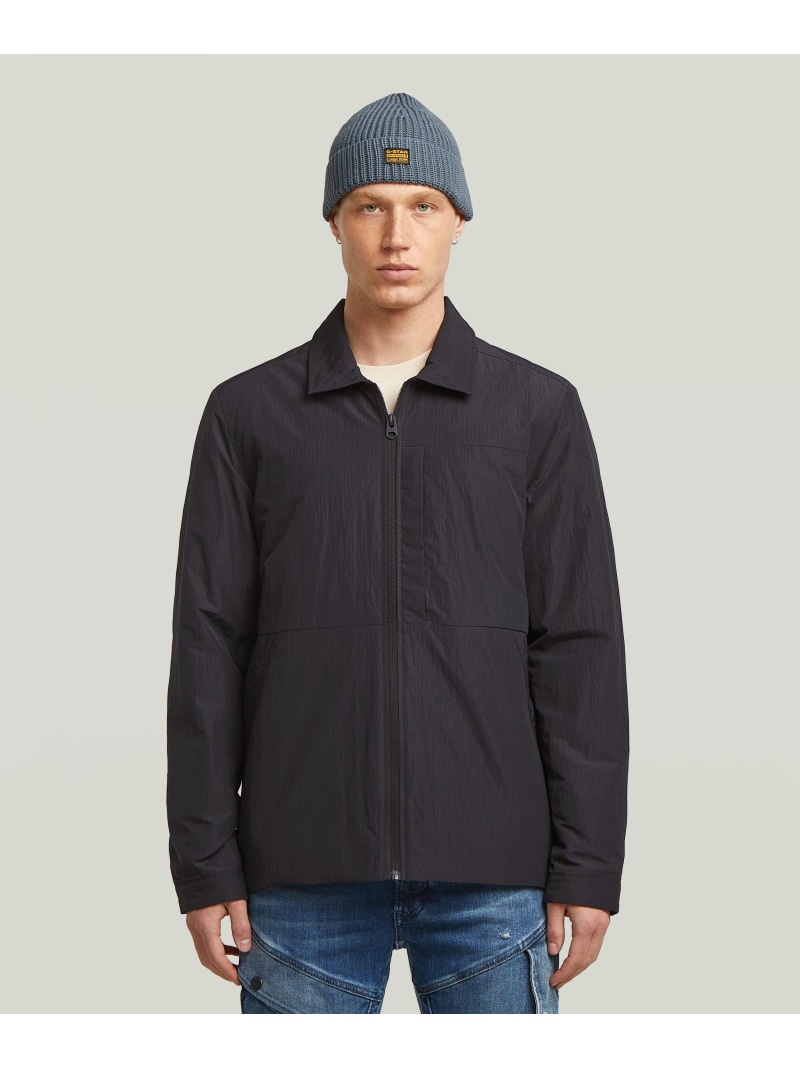 G-Star RAW 【公式ショップ】LOFTY PADDED JACKET/撥水軽量中綿ジップアップブルゾン ジースターロゥ ジャケット・アウター ナイロンジャケット ブラック【送料無料】