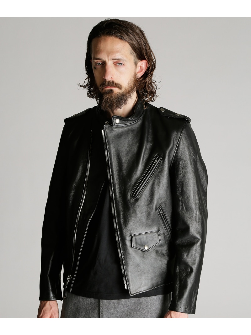 Schott 603UST STAND ONESTAR RIDER'S JACKET/ワンスター ライダースジャケット ショット ジャケット・アウター ライダースジャケット ブラック【送料無料】