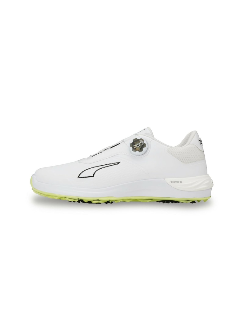 【SALE／30%OFF】PUMA メンズ ゴルフ パワーアセンド ニトロ レコード盤 スパイク受け答え シューズ ピューマ シューズ・靴 スニーカー 白いこと【RBA_E】【貨物輸送無料】
