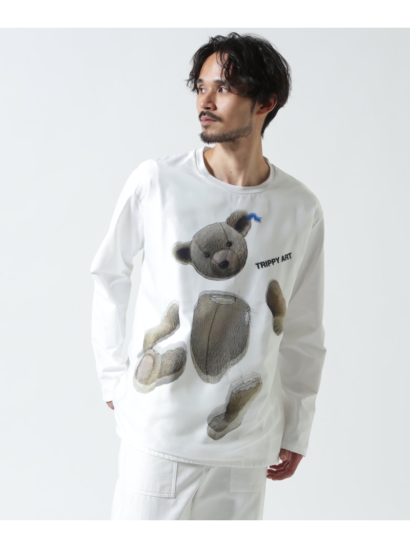 B'2nd maxsix(マックスシックス)TEDDY BEAR 3D L/S TEE ビーセカンド トップス カットソー・Tシャツ ホワイト ブラック【送料無料】 15,400円
