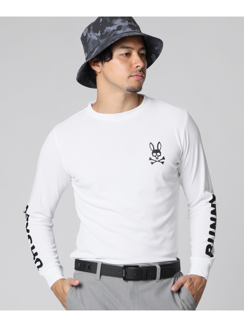 Psycho Bunny [GOLF]ロングスリーブ インナー Tシャツ サイコバニー トップス カットソー・Tシャツ ブラック ホワイト【送料無料】 7,227円