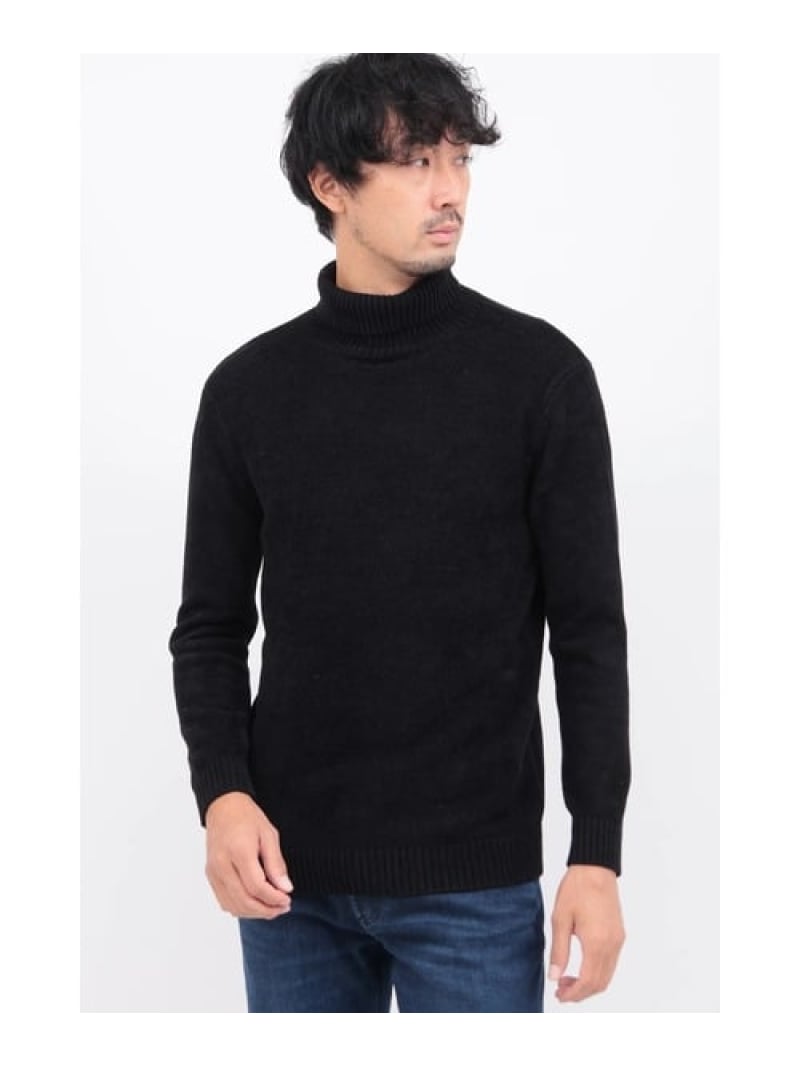 HIGH STREET HIGH STREET∴MI?モールタートルネックニット トルネードマート トップス ニット ホワイト ベージュ ブラック グレー【送料無料】