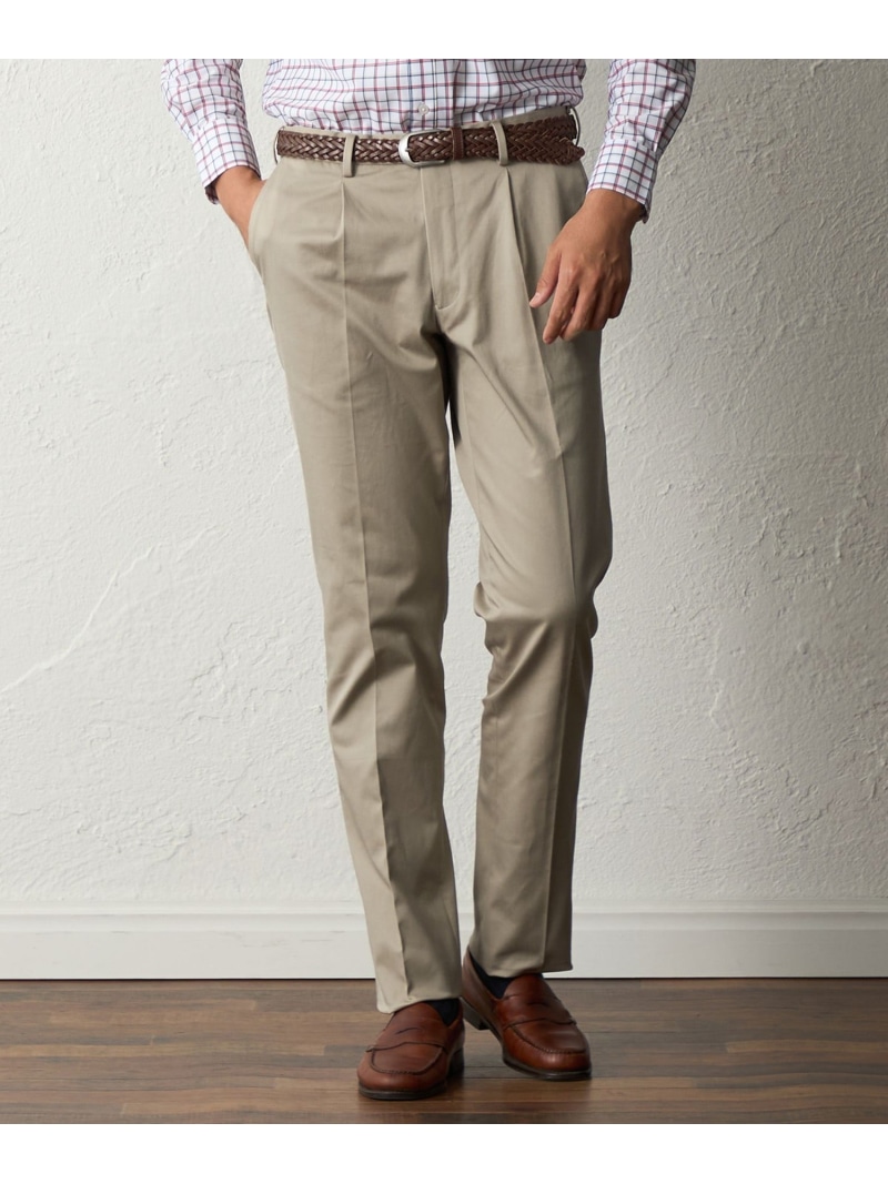 BAKER STREET 【ウォッシャブル】【Adjustable Fit】コットンチノパンツ ベイカー・ストリート パンツ スラックス・ドレスパンツ ベージュ ネイビー【送料無料】