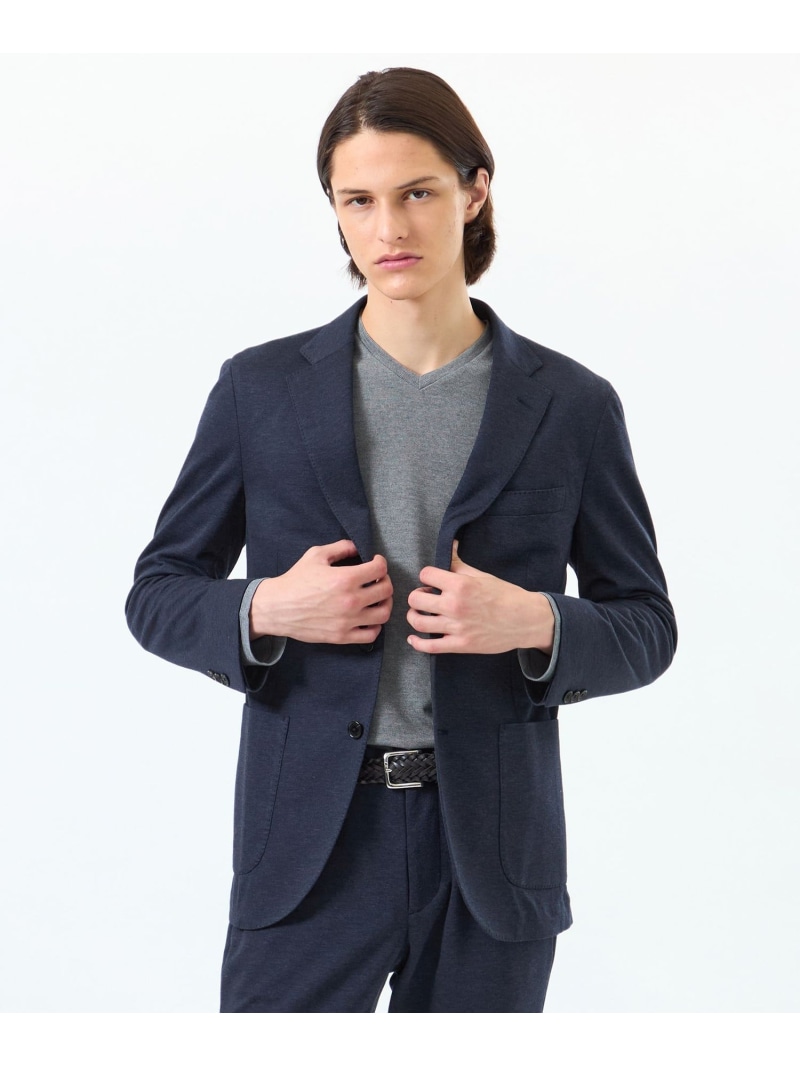 【SALE／20%OFF】MACKINTOSH PHILOSOPHY テーラードジャージー ジャケット 36G裏メッシュモクロディ マッキントッシュ フィロソフィー ジャケット・アウター テーラードジャケット・ブレザー ネイビー グレー【RBA_E】【送料無料】