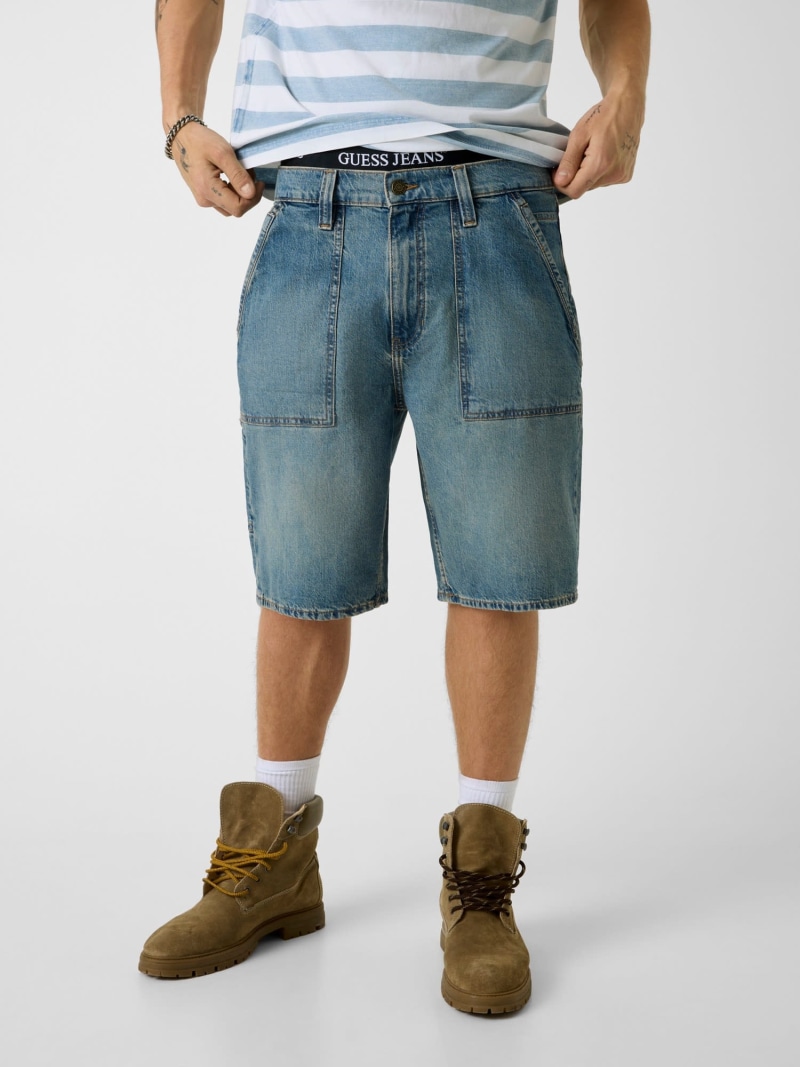 GUESS JEANS GUESS JEANS デニムショートパンツ (M)GUESS JEANS Short ゲス パンツ ジーンズ・デニムパンツ ブルー【送料無料】
