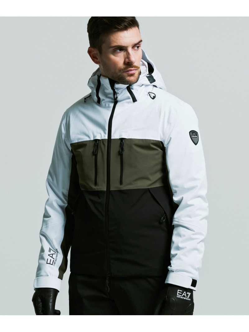 【SALE／30%OFF】EA7 EMPORIO ARMANI EA7 キージャケット PROTECTUM7 STRATUM7パディング シフォン ジャケット・アウター その他のジャケット・アウター ブラック【RBA_E】【送料無料】