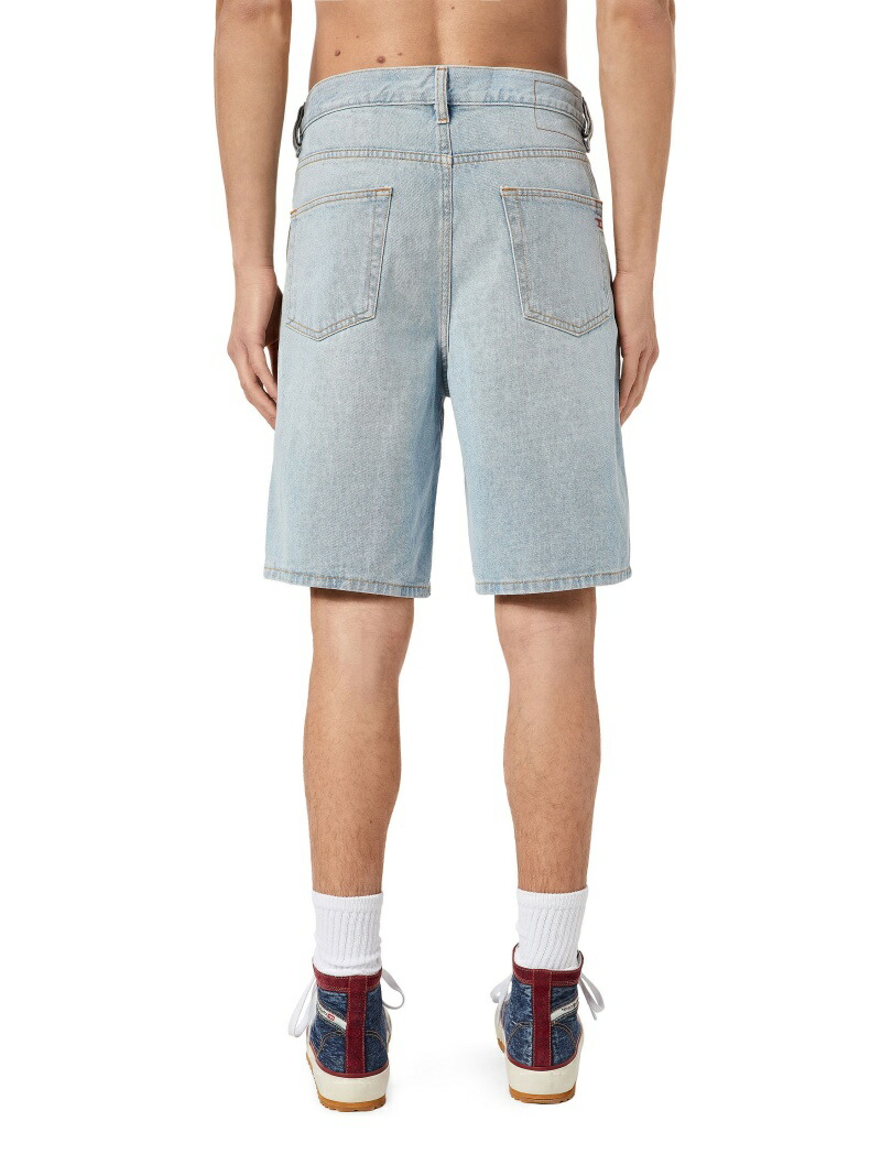 Diesel Ss22 アイスウォッシュ メンズ サステナブル ショートパンツ デニム
