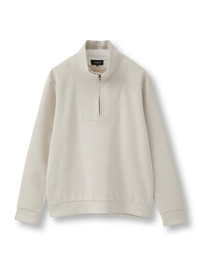 【SALE／50%OFF】MEN'S BIGI スエードフェイクレイヤードプルオーバー メンズ ビギ トップス スウェット・トレーナー グレー ホワイト ブラック【RBA_E】【送料無料】 6,688円