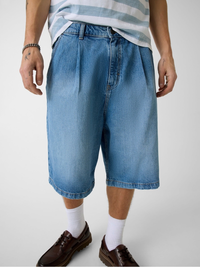 GUESS JEANS GUESS JEANS/(M)GUESS JEANS Baggy Short ジーンズ デニムパンツ ショーツ ゲス パンツ ジーンズ・デニムパンツ ブルー【送料無料】