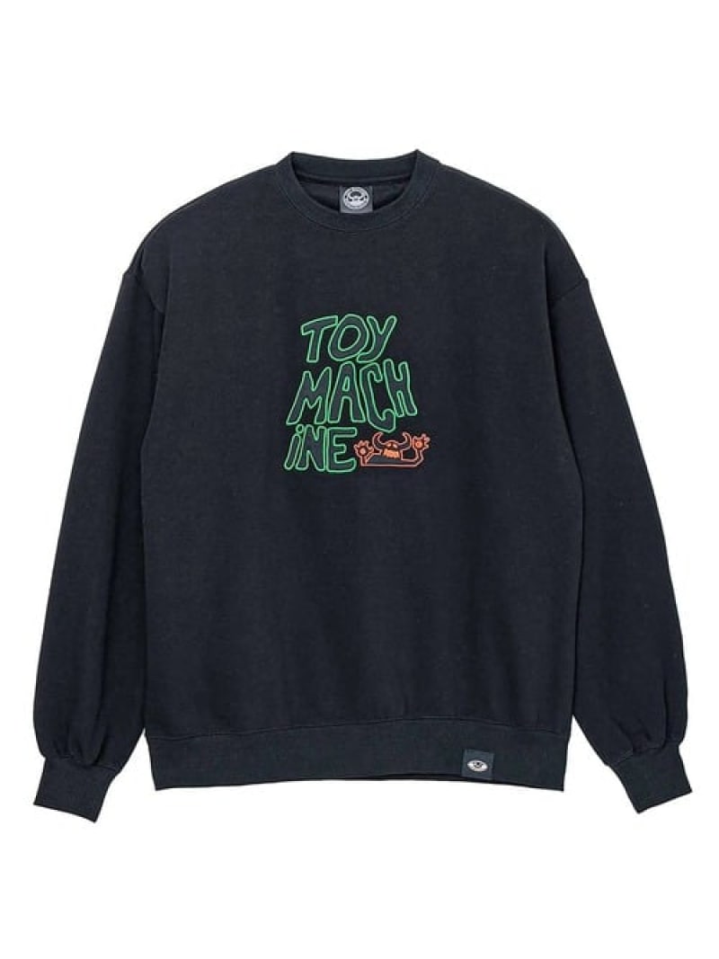 SELECT BRANDS TOY MACHINE/トイマシーン OG MONSTER DOUBLE-SIDED JERSEY CREW NECK(MENS) ジャックローズ トップス スウェット・トレーナー ブラック グリーン【送料無料】